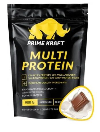 Протеин Prime Kraft MULTI PROTEIN (молочный шоколад), 900 гр. #1