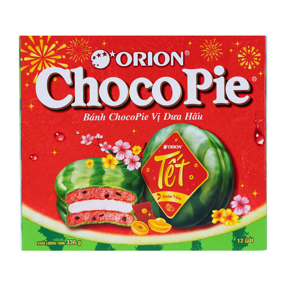 Orion Choco Pie Watermelon/Орион Чоко Пай Арбуз 336гр (Вьетнам) #1
