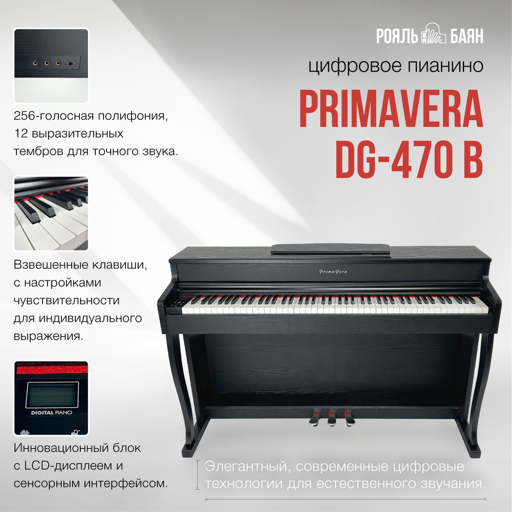Цифровое пианино PrimaVera DG-470 B #1