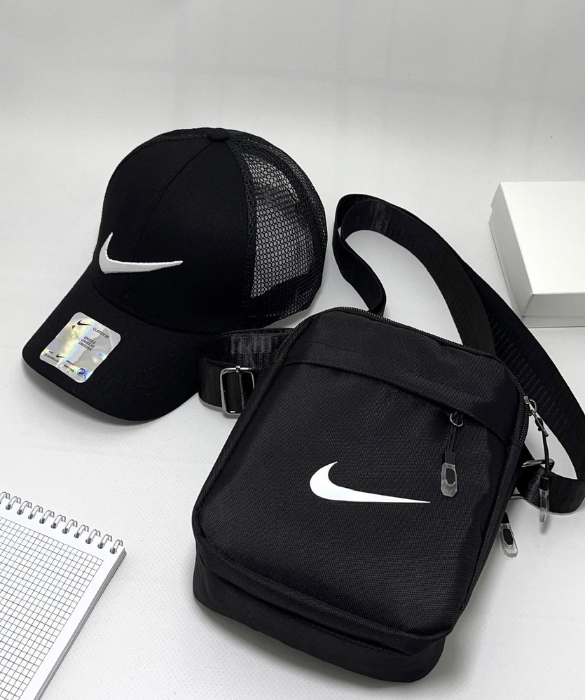 Сумка на плечо и кепка / сумка с ремнём и бейсболка / кросс-боди  #1