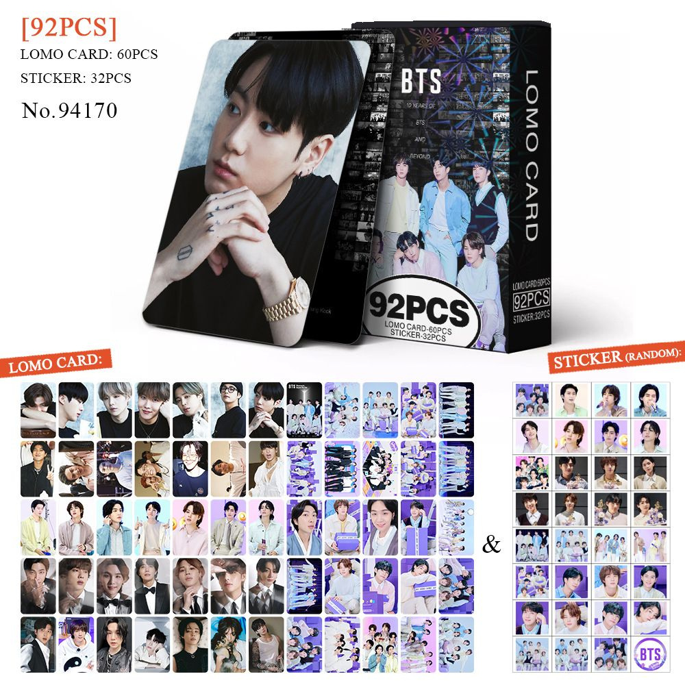 Карточки K-POP BTS pcs (60 карточек и 32 наклейки) #1