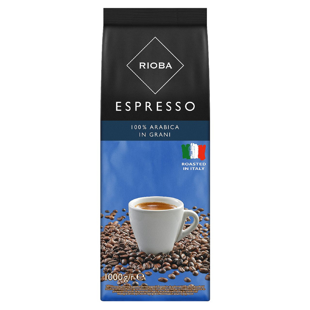 RIOBA Кофе в зернах натуральный жареный 100% арабика Espresso, 1кг  #1