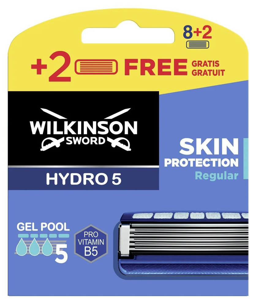 Wilkinson Sword Hydro 5 Skin Protection Regular / Сменные кассеты для бритв HYDRO, 10 шт.  #1