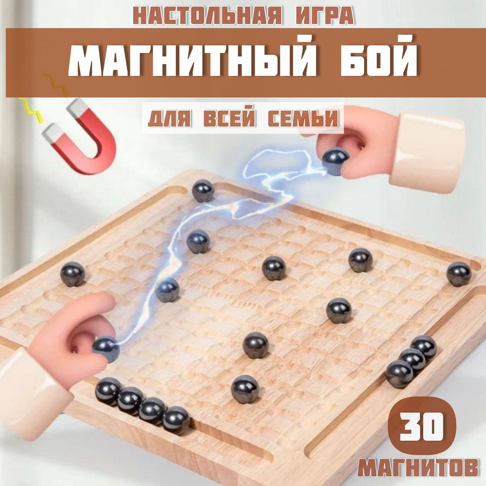 Развивающая логическая настольная игра VividoToys с магнитными шариками ...