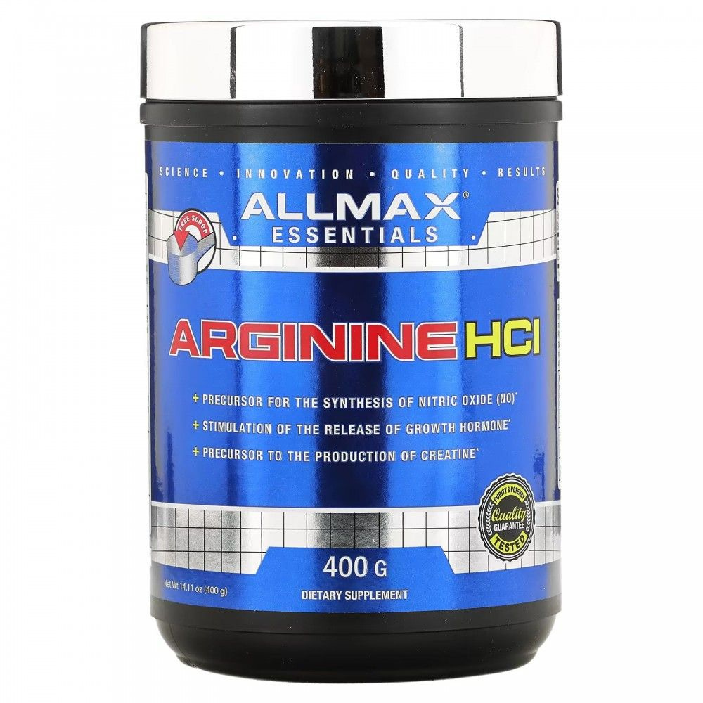 ALLMAX Arginine HCI, гидрохлорид аргинина, 400 г (14,11 унции) 80 порций из США #1