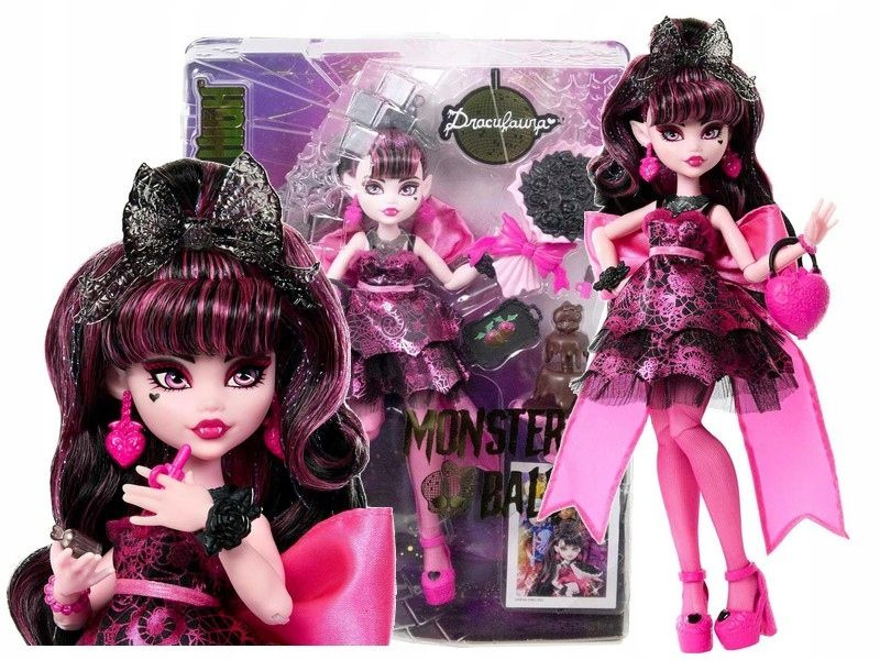 monster high draculaura doll in monster ball party dress Monster High Draculaura Fashion Doll in Monster Ball Party Dress with Accessories : Target