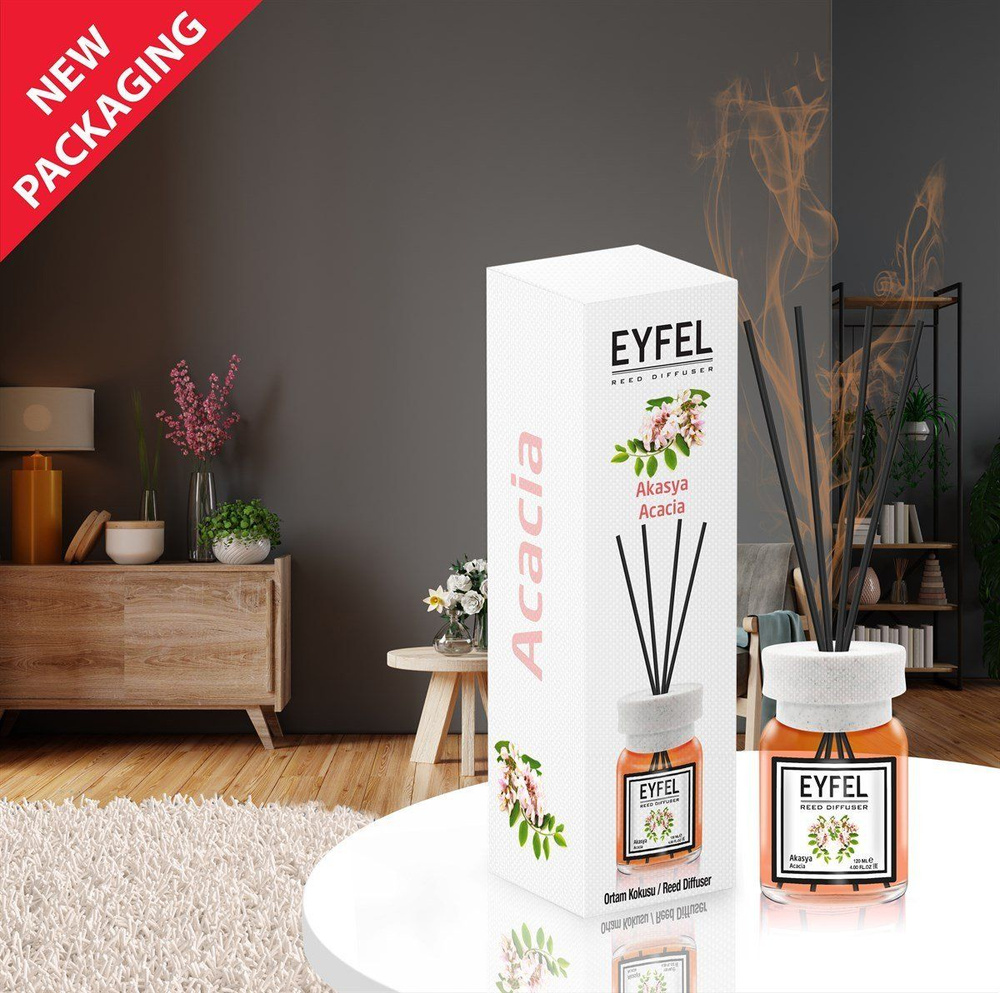 EYFEL PERFUME Диффузор Акация, 120 мл, ароматический диффузор для дома с палочками  #1