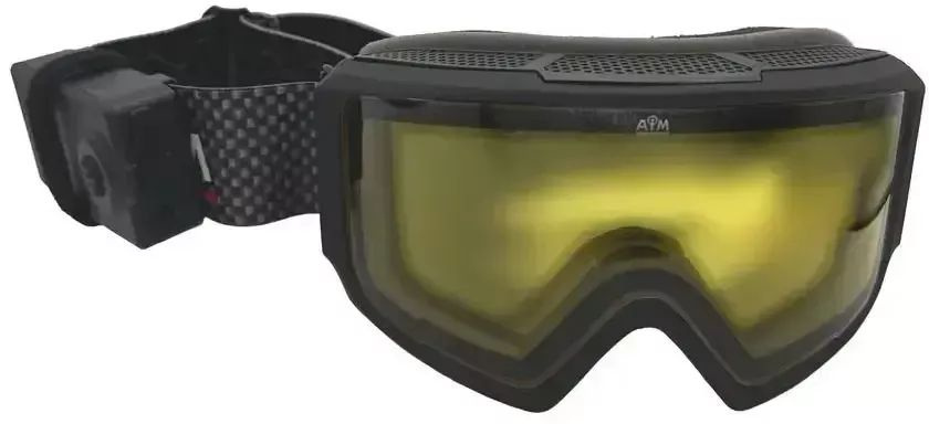 Очки снегоходные с магнитной линзой и подогревом AiM (PRO) 190-100 Accu Heated Goggles Black Matt  #1