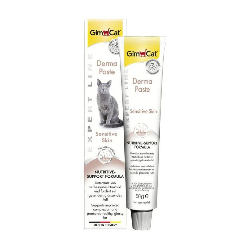 Gimcat DERMA PASTE Паста для кошек, при аллергиях и заболеваниях кожи, 50 гр  #1