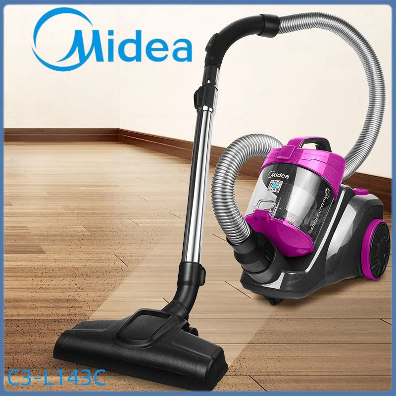 Midea Напольный пылесос C3-L143C, красный, фиолетовый #1