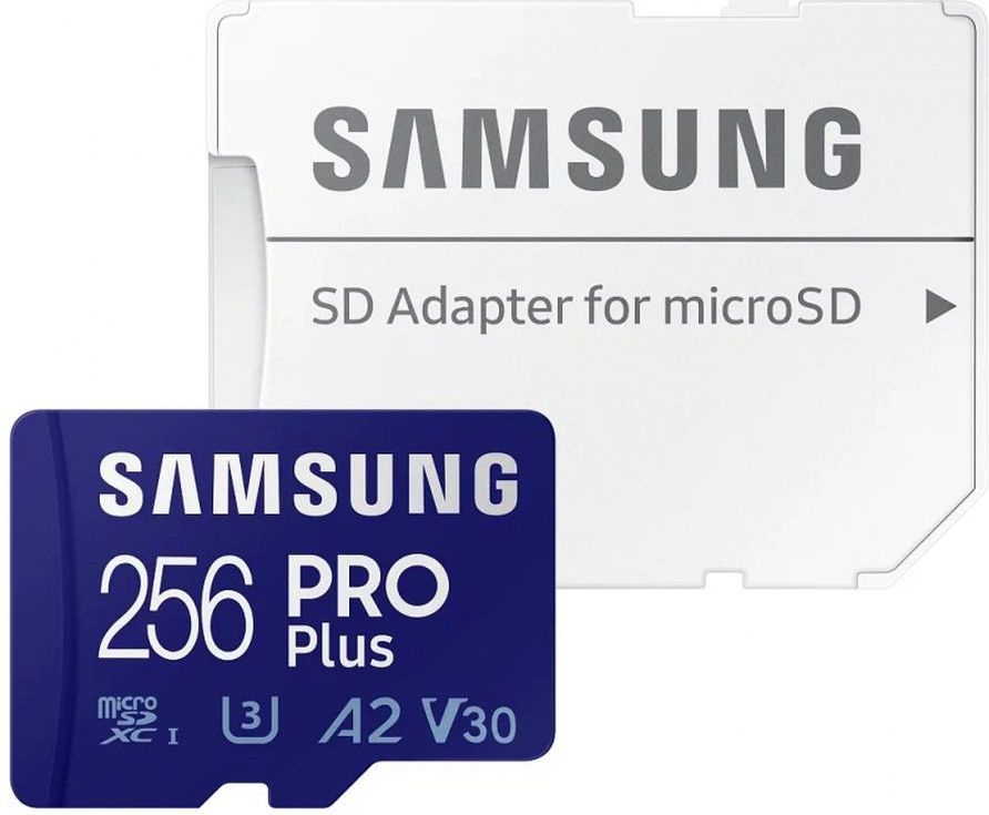 Карта памяти Samsung PRO Plus microSDXC 256ГБ (MB-MD256SA/EU) + адаптер на SD #1