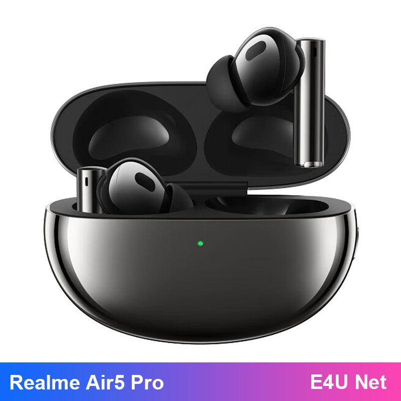 realme Наушники беспроводные с микрофоном realme Buds Air 5 Pro, черный  #1