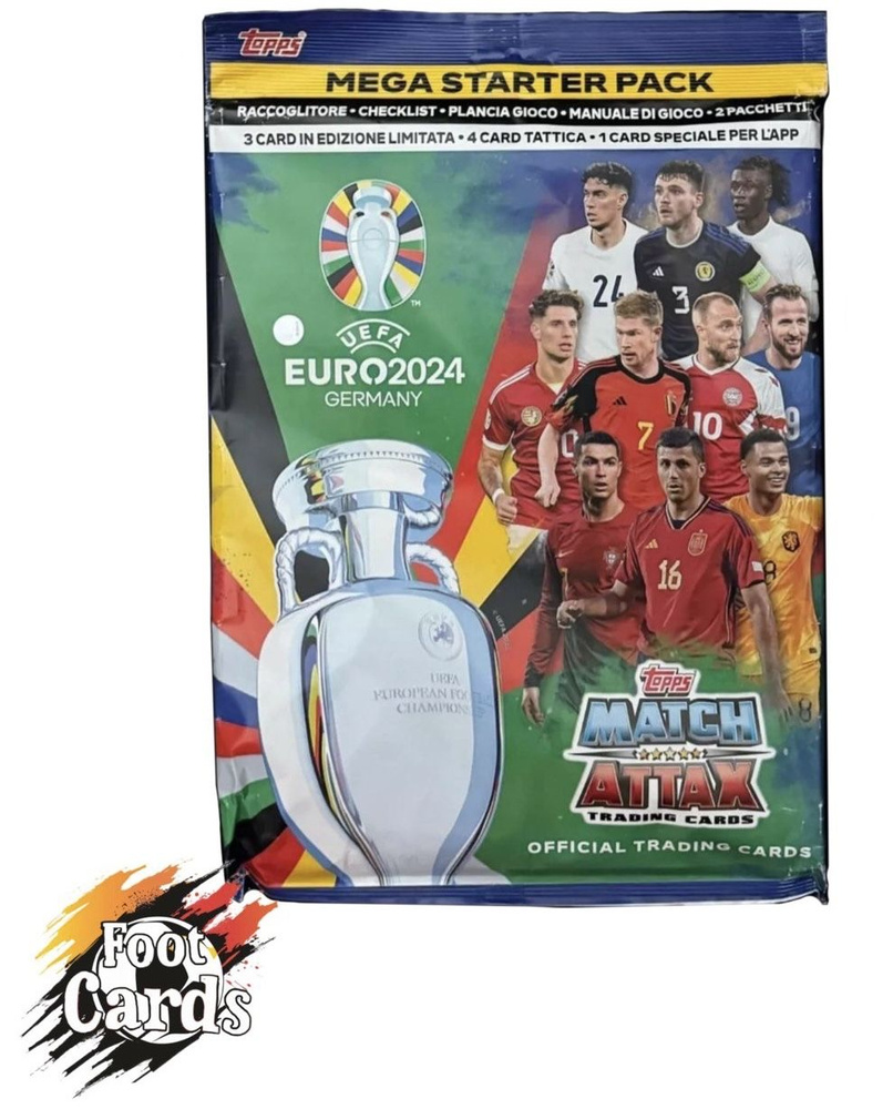 Футбольные карточки Match Attax UEFA EURO 2024 Germany Mega Starter Pack #1