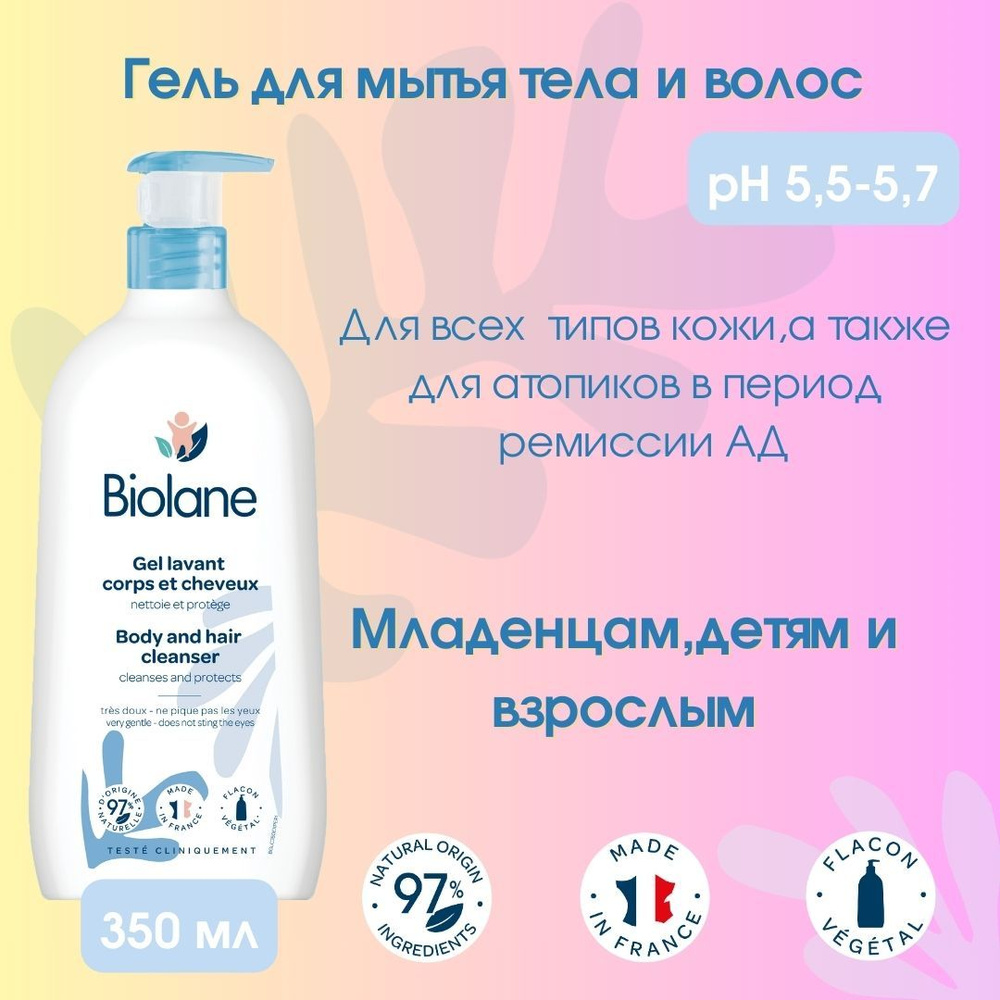 Biolane Средство для душа, гель, 350 мл #1