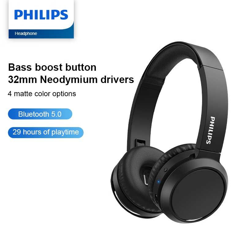 Наушники Philips с накладными Bluetooth-вкладышами TAH4205, Bluetooth 5.0, 29 часов воспроизведения  #1