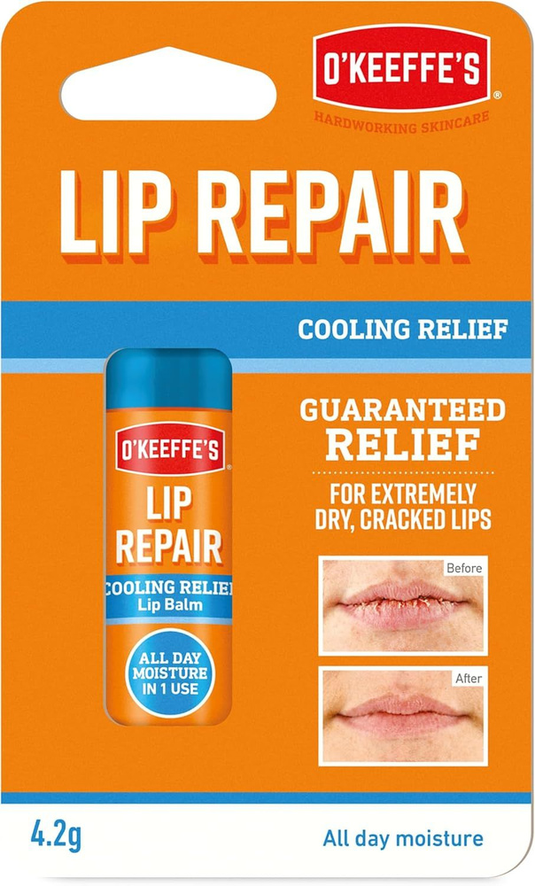 O'Keeffes Lip Repair, бальзам для губ, быстрое восстановление, 4 гр  #1