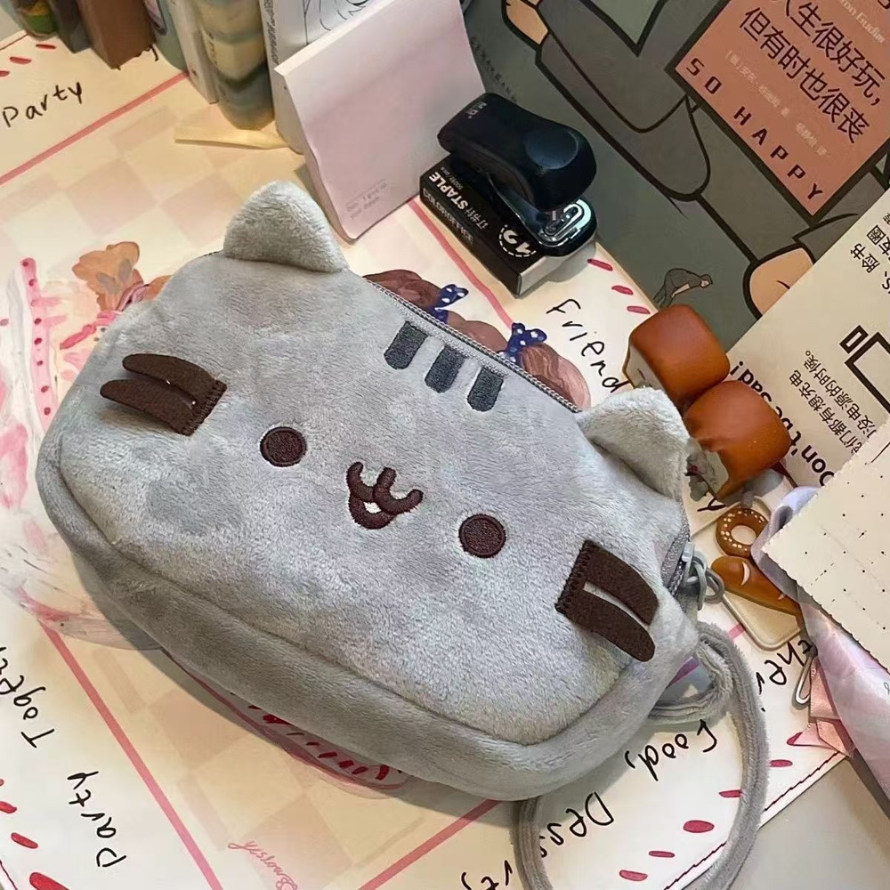 Пенал для девочек школьный "Pusheen the Cat" канцелярская сумка  #1