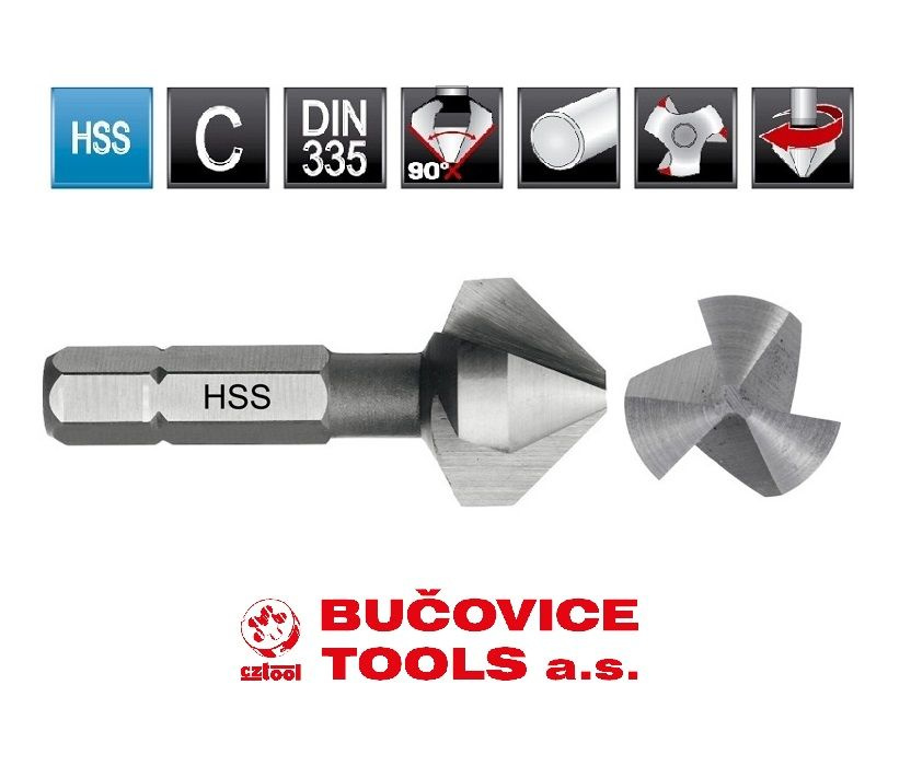 Зенкер-бита конический Bucovice Tools 744205 с шестигранным хвостовиком (20.5х41 мм; хвостовик 1/4)  #1