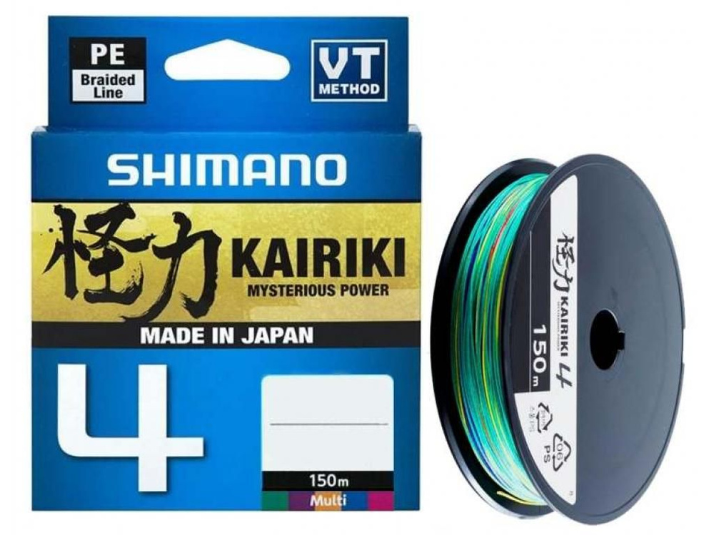 SHIMANO Kairiki 4 150m 0.19mm 11.6kg Multi C шнур плетеный #1