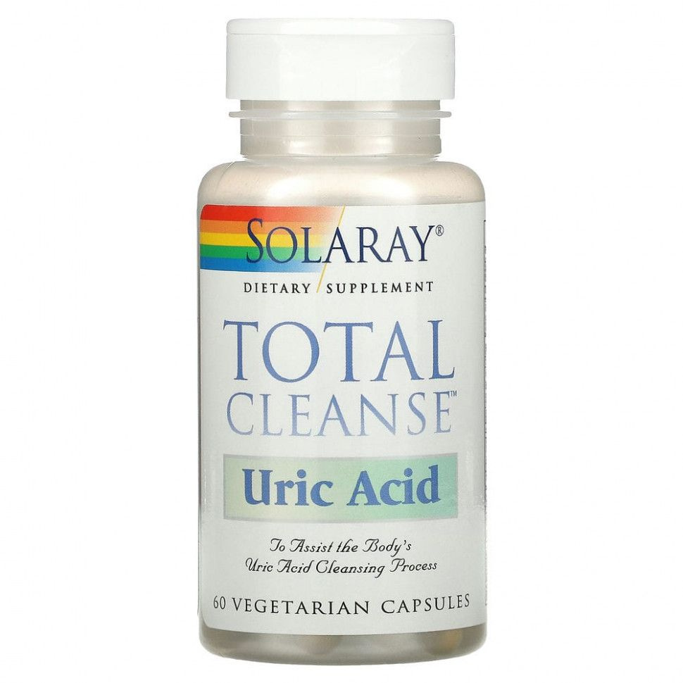 Solaray, Total Cleanse Uric Acid, средство для очищения от мочевой кислоты, 60 растительных капсул  #1