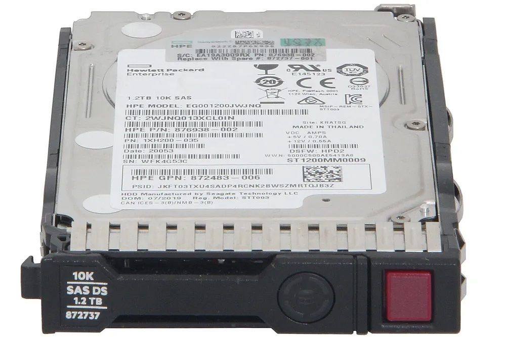 HPE 1,2 ТБ Внутренний жесткий диск Enterprise G9-G10 872479-B21; 872479-S21; 872737-001; 876936-002; #1