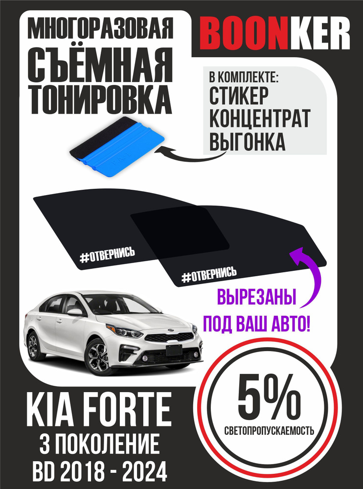 Съёмная тонировка Kia Forte Киа Форте #1