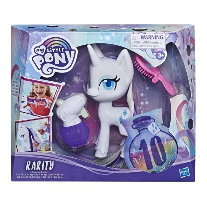 Игровой набор My Little Pony Magical Mane Rarity Рарити с волшебной гривой E9104  #1