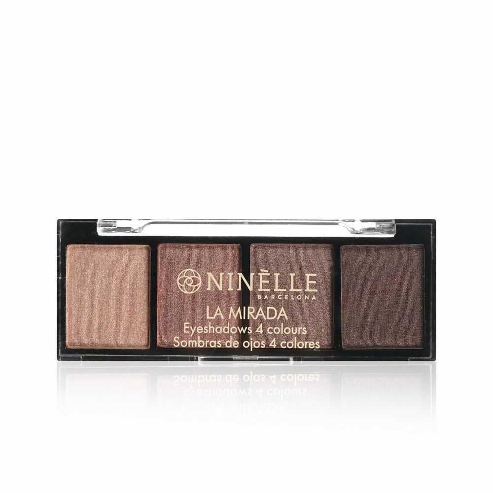 Ninelle Тени для век 4 оттенка La Mirada Eyeshadow 4 Colours, 502 нюдовый сатиновый, 3.4 г  #1