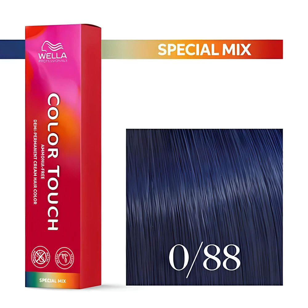 Профессиональная оттеночная краска для волос Wella Professionals Color Touch 0/88 магический сапфир  #1