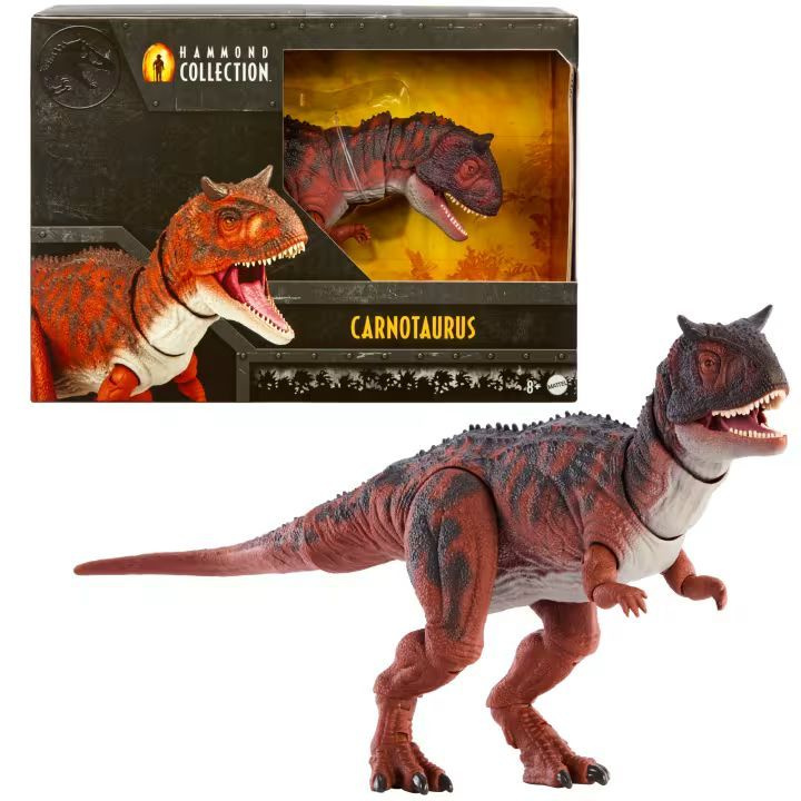 игрушки Mattel фигурки Jurassic World Hammond Collection Fallen Kingdom Carnotaurus Dinosaur Action Figure #1