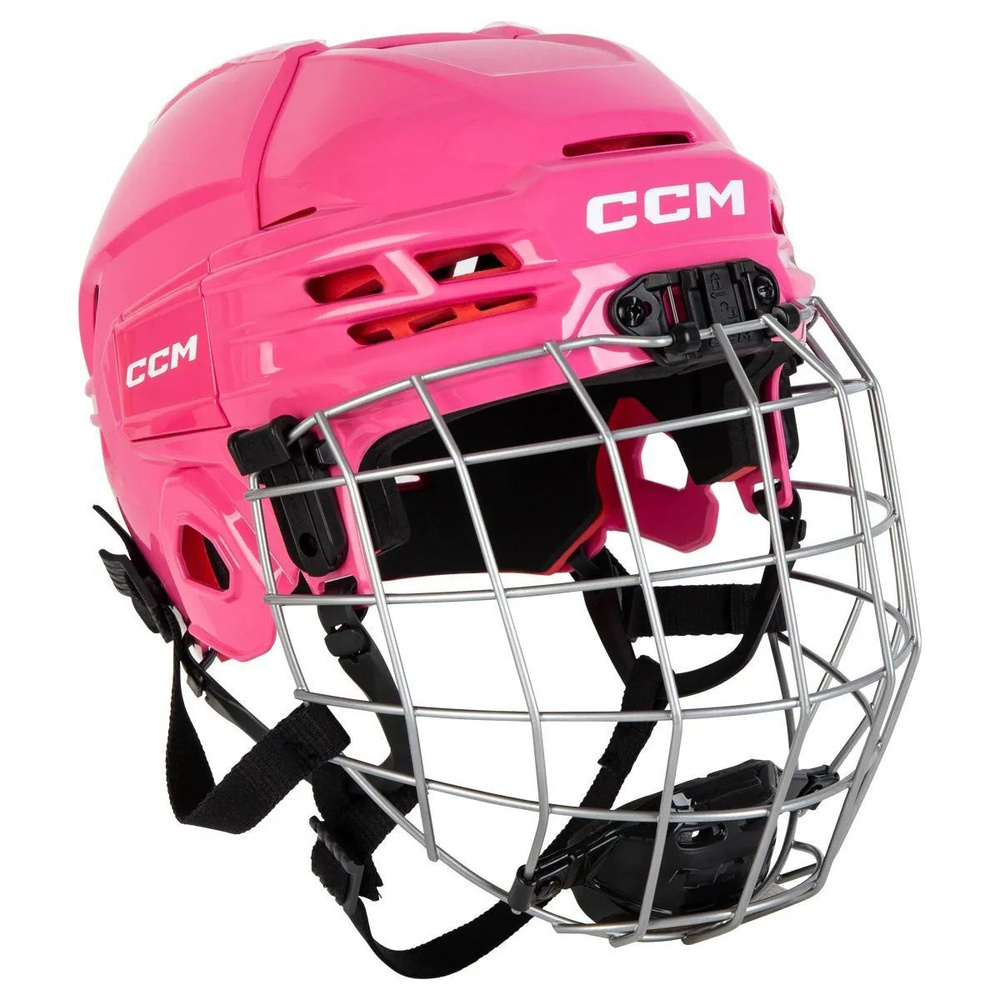 Шлем с маской CCM TACKS 70 JR (52.5 - 57 см розовый) #1