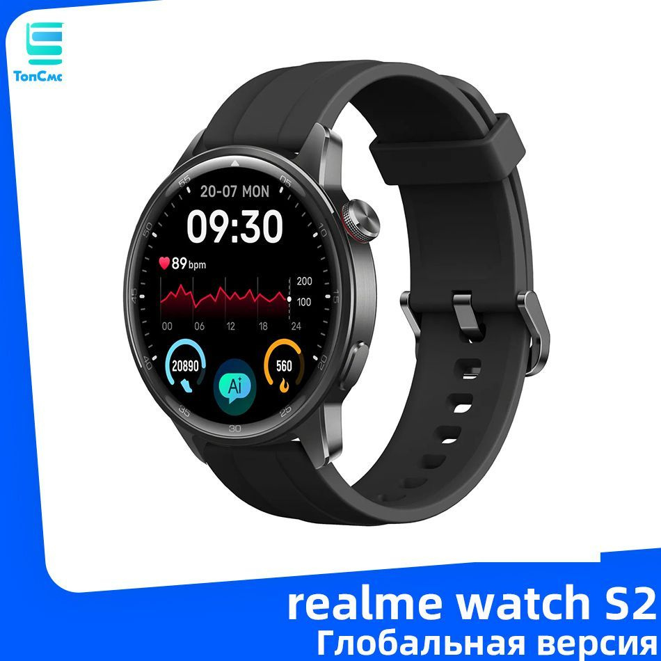 realme Умные часы умные часы realme watch S2 1,43-дюймовый AMOLED-дисплей Датчик кислорода в крови Spuer #1