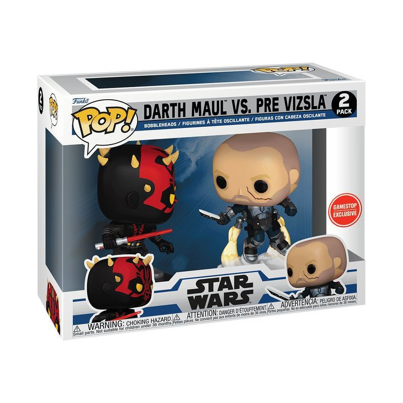 Фигурка Funko Pop! Star Wars: Darth Maul vs. Pre Vizslal (Фанко Поп Дарт Мол и Пре Визсла из мультика #1