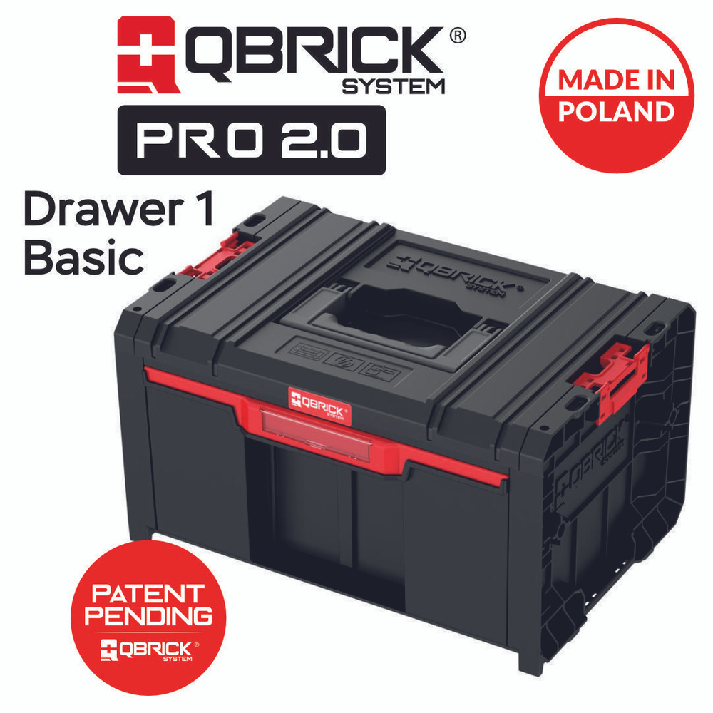 Ящик с набором органайзеров Qbrick System PRO Drawer 1 Toolbox 2.0 Basic #1