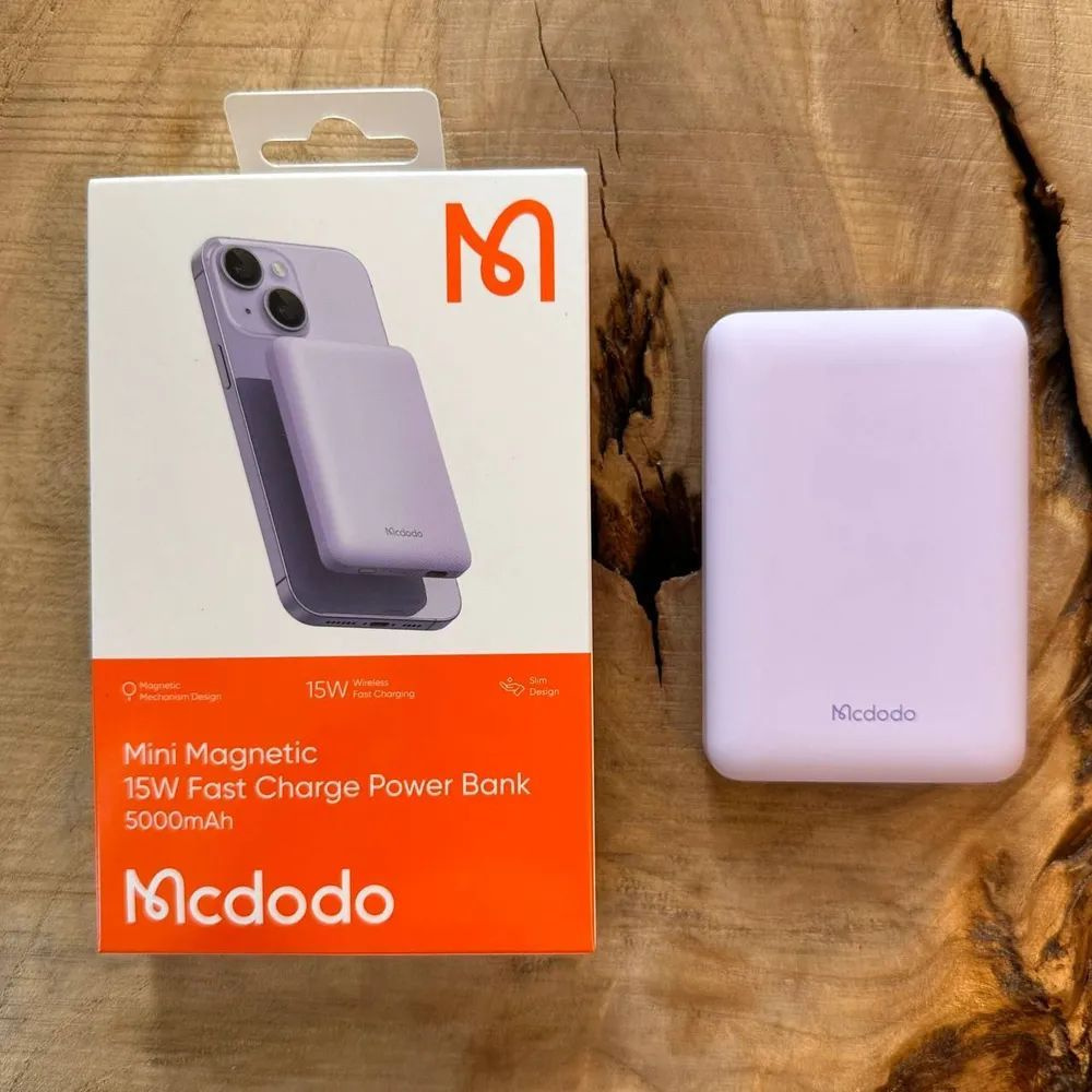 Mcdodo Внешний аккумулятор Power Bank MC-3953, 5000 мАч, пурпурный, розовый  #1