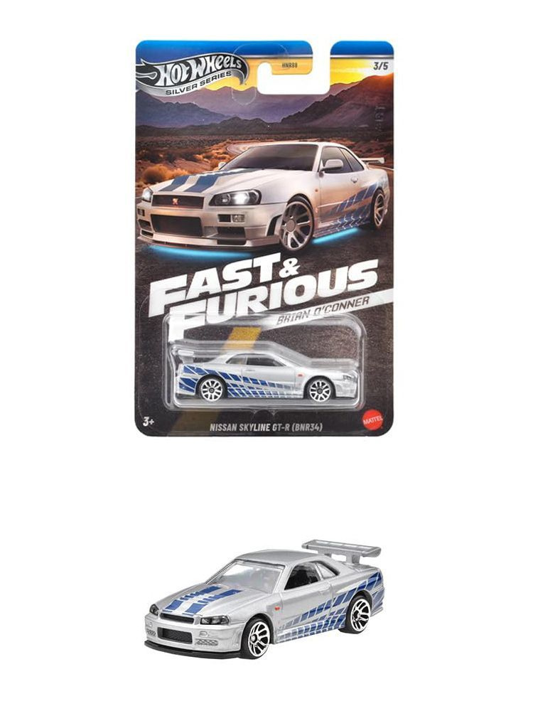 Машинка коллекционная Mattel Hot Wheels 2024 HNR88 Fast & Furious Nissan Skyline GT-R (BNR34)  #1