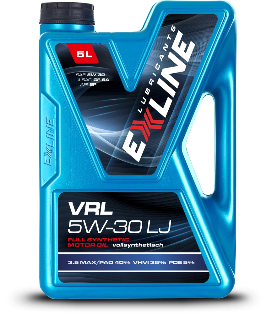 Exline Engine Масло моторное EXLINE LUBRICANTS 5W-30 Синтетическое 5 л EXVRL5W30LJ5L ...