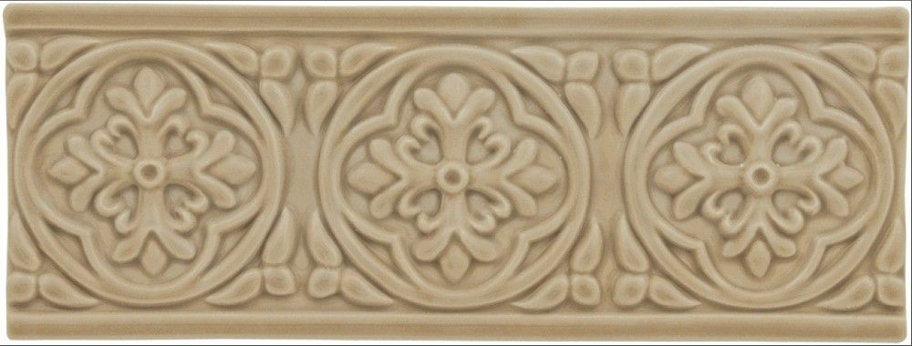 Adex Studio ADST4003 Relieve Palm Beach Silver Sands Бордюр 7,5x19,8 см #1