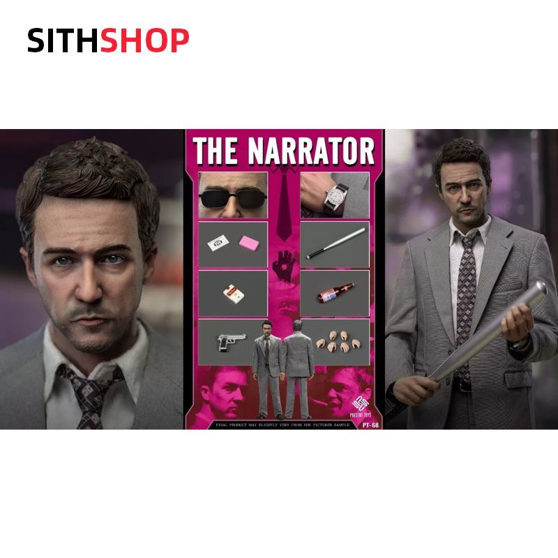 PRESENT TOYS PT-SP68 ナレーター 1/6ファイト・クラブ Present Toys Pt-Sp68 1/6 Fight Club The Narrator Jack Action