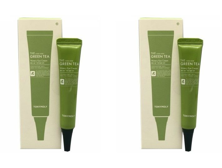 Tonymoly Увлажняющий крем для кожи вокруг глаз The Chok Chok Green Tea Watery Eye Cream, с экстрактом #1