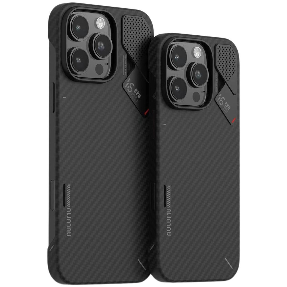 Чехол для iPhone 16 Pro max с индикатором температуры, арамидный Aulumu ...