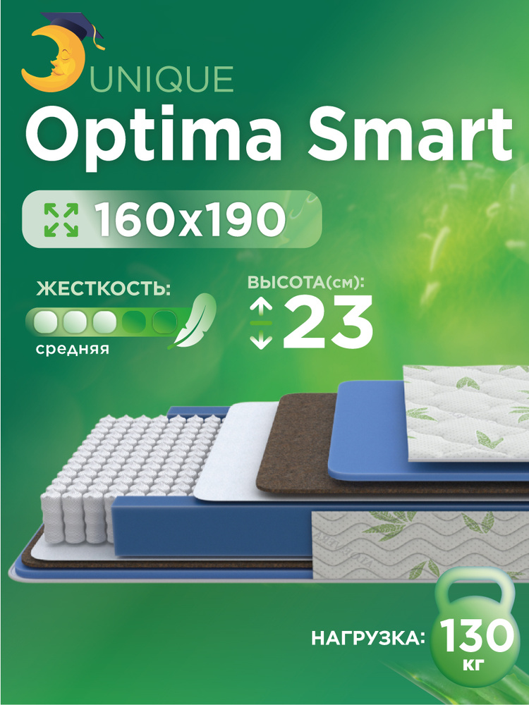 Матрас 160х190 см Академия сна Optima Smart #1