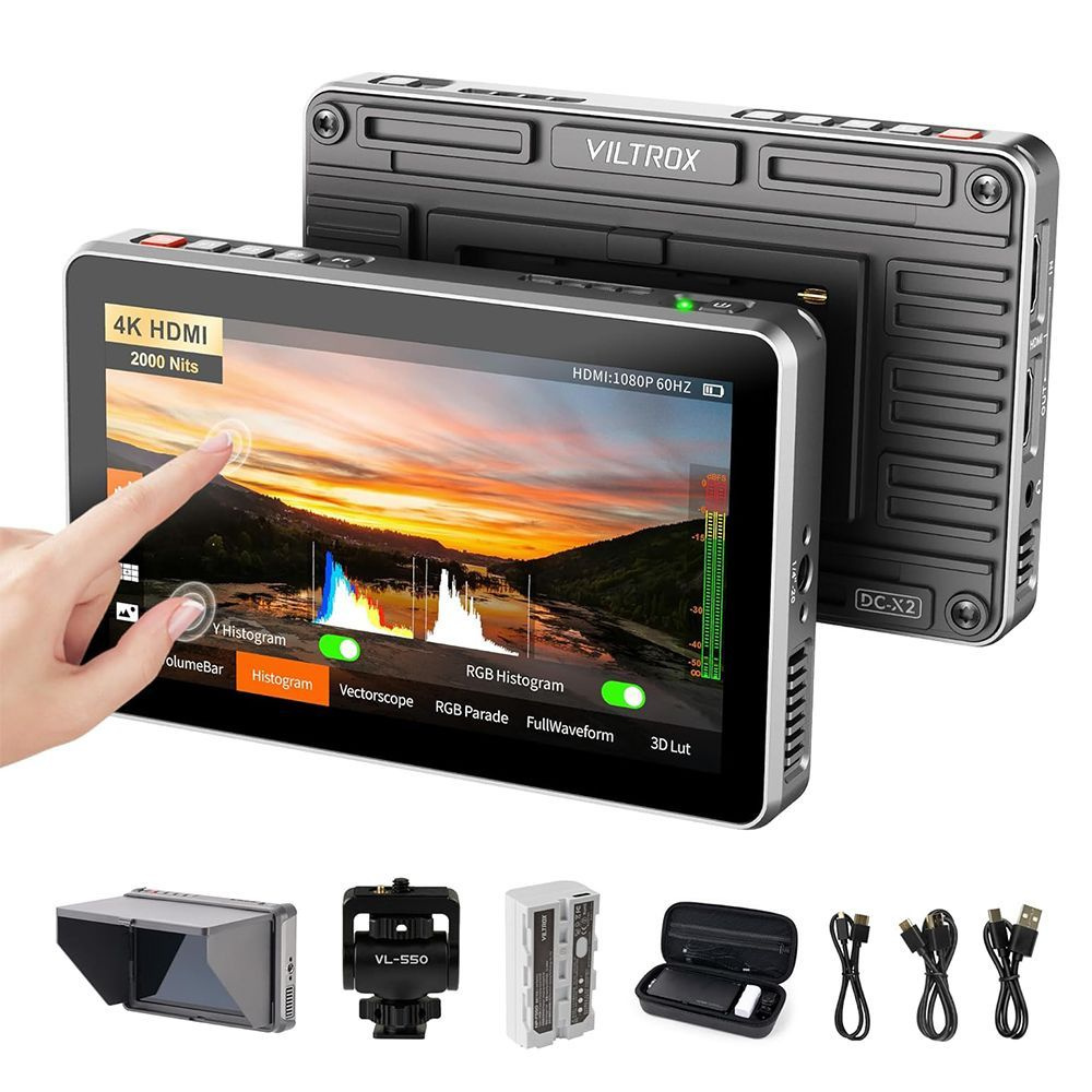 VILTROX DC-X2 カメラ フィールドモニター 6インチ Amazon | VILTROX DC-X2 6インチカメラフィールドモニターキット