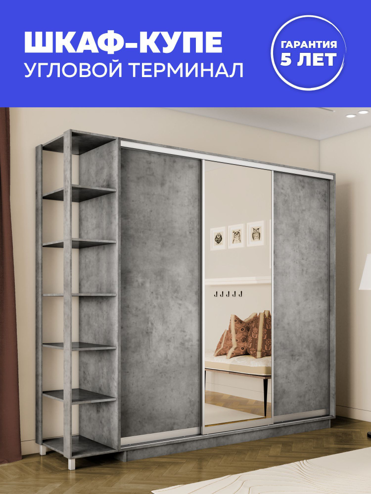 Е1 Шкаф-купе, 240х60х240 см #1