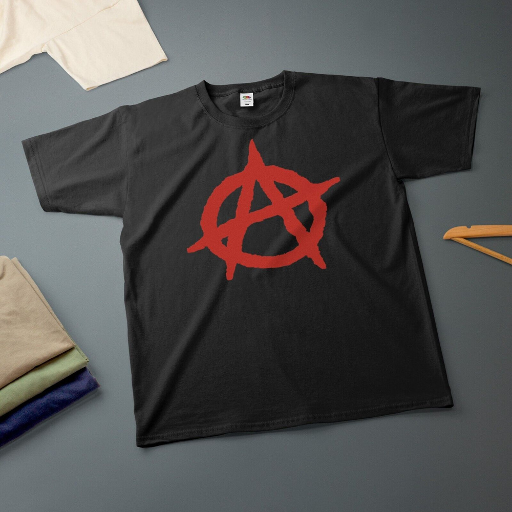 Футболка Футболка Circle A Anarchist Anarchy IWW Various Sizes Colours Funny Tee 1 шт #1