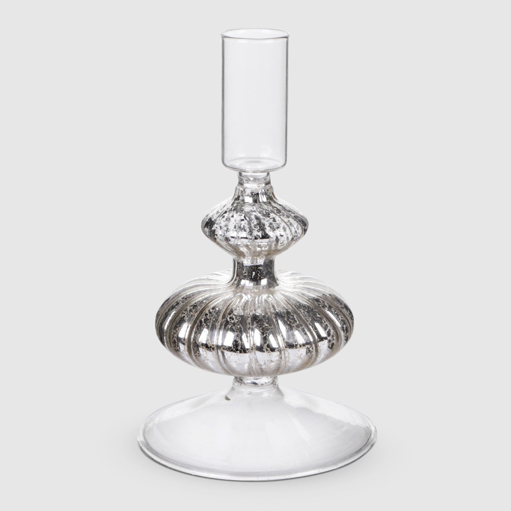 Подсвечник Yancheng Shiny прозрачный 8,9х8,9х16,5 см, подсвечники для свечей  #1