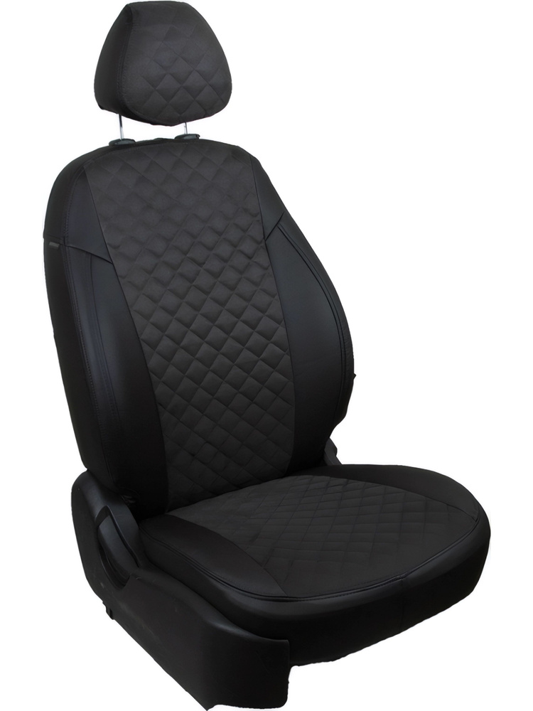 Чехлы из алькантары Ромб для Volkswagen Passat B6, B7 2005-2015 Seintex 96044 #1