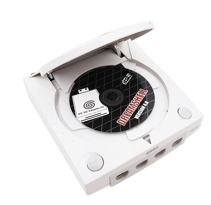 Kaartlezer, DC SD TF-kaartadapterlezer met LED-statusindicator, Plug and Play, Geheugenkaartlezer voor Dreamcast voor V4.0