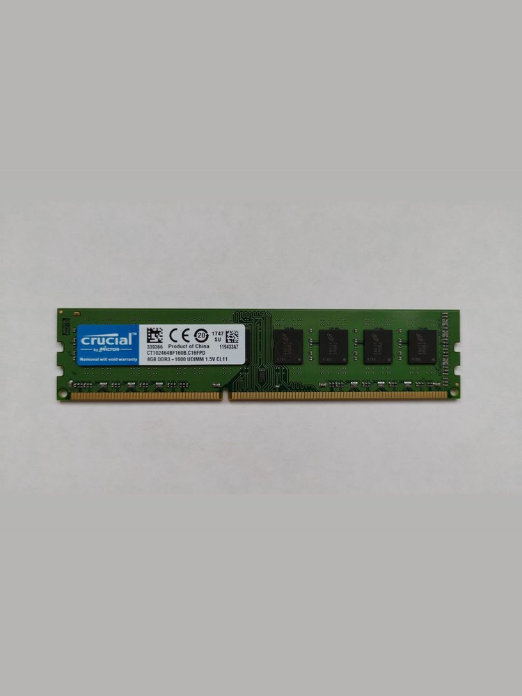 Модуль оперативной памяти Crucial 8 ГБ DDR3 PC12800 1600 MHz CL 11