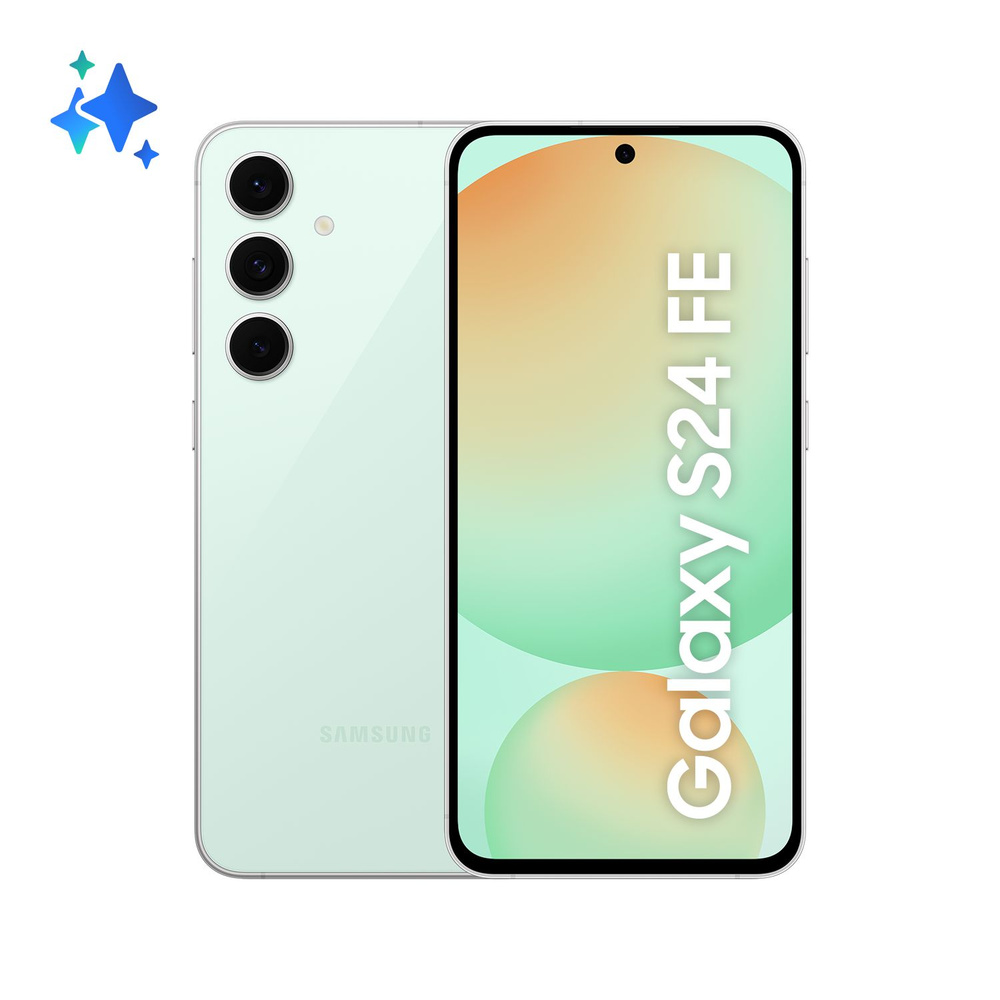 Samsung Смартфон Galaxy S24 FE (Global) 8/256 ГБ, Nano-SIM, светло-зеленый #1